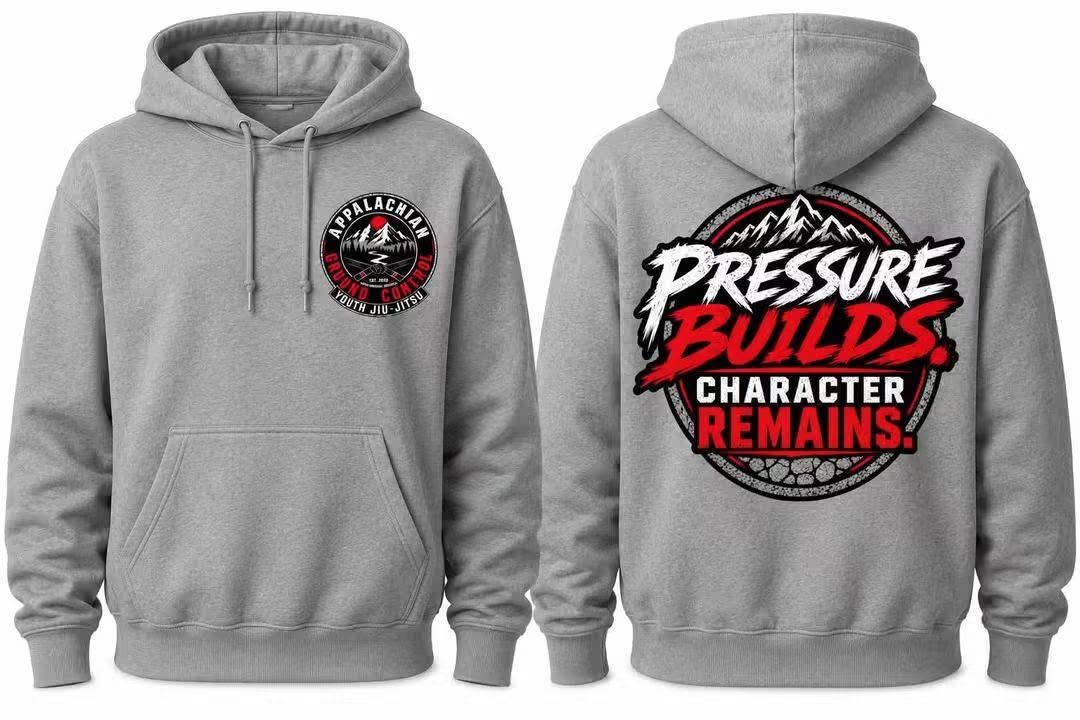 Pressure Builds hoodie Grey
